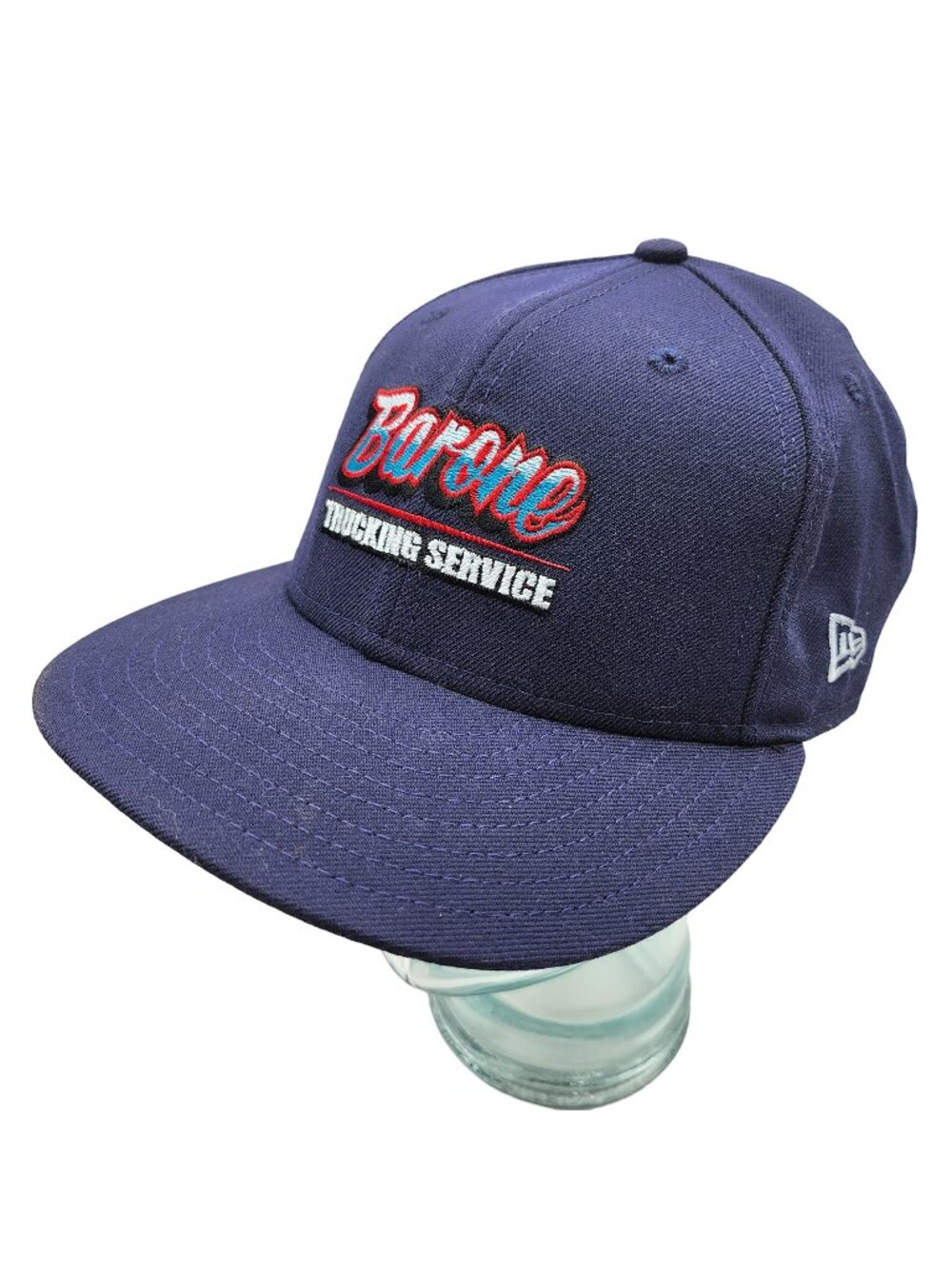 Barone Trucking Service Navy Blue New Era Snapback Hat Wool MD LG